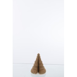 Suspension de Noël en Papier beige 15x15x13 cm