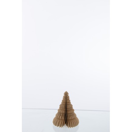 Suspension de Noël en Papier beige 15x15x13 cm