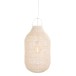 Abat-jour cylindrique en bois blanc 40x40x75 cm Abat-jour cylindrique en bois blanc 40x40x75 cm