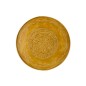 Plateau rond avec bords en métal ocre D60cm Plateau rond avec bords en métal ocre D60cm
