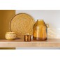 Plateau rond avec bords en métal ocre D60cm Plateau rond avec bords en métal ocre D60cm