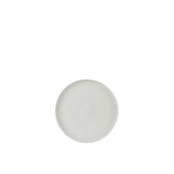 Plateau rond avec bords en métal blanc D35cm