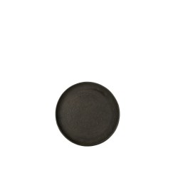 Plateau rond avec bords en métal noir D35cm