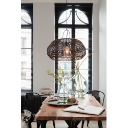 Dame jeanne transparent en verre transparent 38x39x56 cm