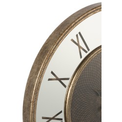 Reloj de números romanos con luces LED de madera de 80x6x80 cm