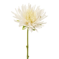 Décoration florale en plastique en plastique blanc 7x6x41 cm