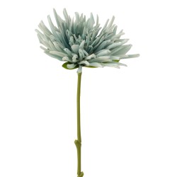 Décoration florale en plastique en plastique azur 7x6x41 cm