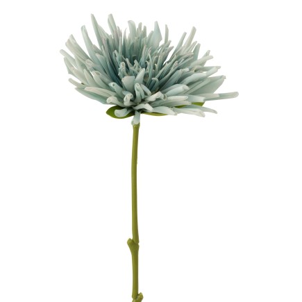 Décoration florale en plastique en plastique azur 7x6x41 cm