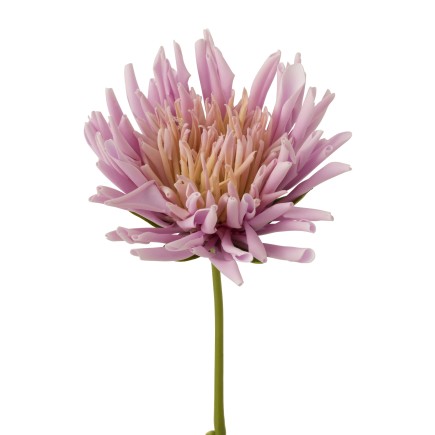 Chrysanthème en plastique mauve 7x6x41 cm