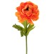 Fleur de renoncule en plastique orange 10x10x53 cm