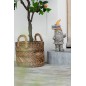 Set de 3 paniers tressés en raphia naturel H37 à 47cm Set de 3 paniers tressés en raphia naturel H37 à 47cm