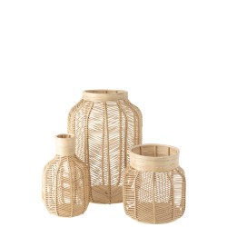 Panier en raphia naturel 42x42x61cm