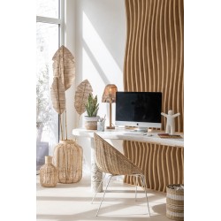 Panier en raphia naturel 42x42x61cm