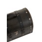 Set de 2 malles en bois noir 36x26x23.5 cm