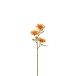 Fleur de paquerette en plastique orange 11x11x45 cm Fleur de paquerette en plastique orange 11x11x45 cm