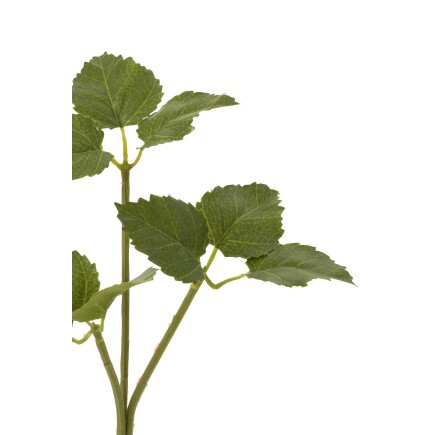 Branche de feuilles en plastique vert 15x5x30 cm