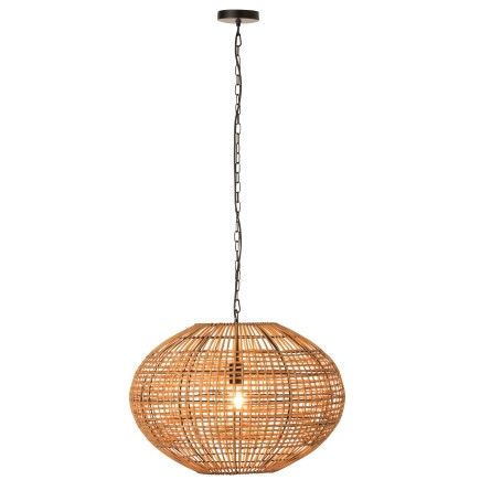 Lámpara colgante de madera natural de 59x59x148 cm