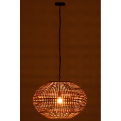 Lámpara colgante de madera natural de 59x59x148 cm