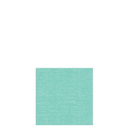 Lote de 16 servilletas de papel con aspecto de tela en color turquesa de 12.5x12.5