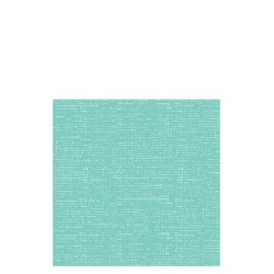 Lote de 12 servilletas de papel con aspecto de tela en color turquesa de 20x20