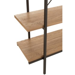 Étagères 5 ripiani in legno naturale 141x34x166 cm