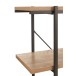 Étagères 5 ripiani in legno naturale 141x34x166 cm