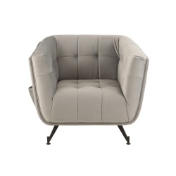 Sillón de madera gris 90x82x76 cm