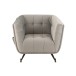 Sillón de madera gris 90x82x76 cm