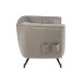 Sillón de madera gris 90x82x76 cm