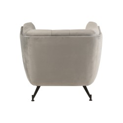 Sillón de madera gris 90x82x76 cm