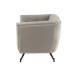 Sillón de madera gris 90x82x76 cm