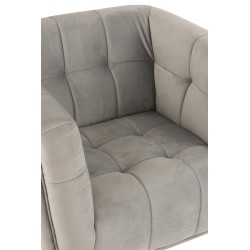 Sillón de madera gris 90x82x76 cm