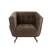 Siège lounge en bois gris 90x82x76 cm