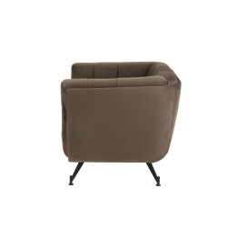 Siège lounge en bois gris 90x82x76 cm