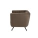 Siège lounge en bois gris 90x82x76 cm
