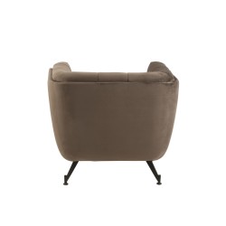 Siège lounge en bois gris 90x82x76 cm