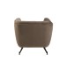 Siège lounge en bois gris 90x82x76 cm