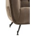Siège lounge en bois gris 90x82x76 cm