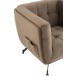 Siège lounge en bois gris 90x82x76 cm