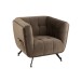 Siège lounge en bois gris 90x82x76 cm
