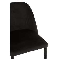 Chaise en métal noir 58x51x80 cm