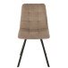 Chaise 4 pieds en textile gris 55x47x82 cm Chaise 4 pieds en textile gris 55x47x82 cm