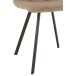 Chaise 4 pieds en textile gris 55x47x82 cm Chaise 4 pieds en textile gris 55x47x82 cm