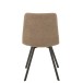 Chaise confort en métal noir et textile beige 55x47x82 cm Chaise confort en métal noir et textile beige 55x47x82 cm