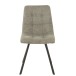 Silla de metal gris de 55x47x82 cm