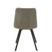 Silla de metal gris de 55x47x82 cm