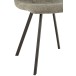 Silla de metal gris de 55x47x82 cm