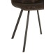 Chaise 4 pieds en textile gris foncé 55x47x82 cm Chaise 4 pieds en textile gris foncé 55x47x82 cm