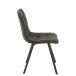 Silla de metal gris de 55x47x82 cm