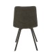 Silla de metal gris de 55x47x82 cm